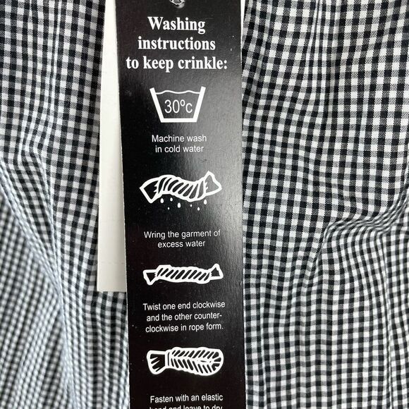 NWT Style & Co. Crinkle Button Down Shirt Size M - Picture 6 of 9